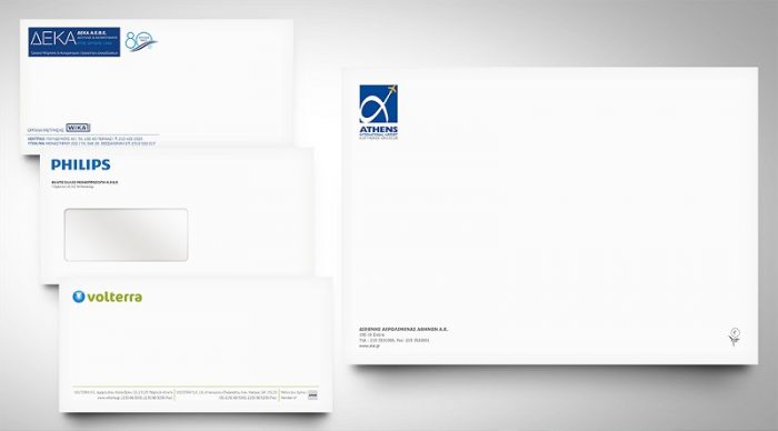 Μυτιληναίος Εκτυπώσεις - Δείγμα Εργασίας - Εταιρική Ταυτότητα (Φάκελα) Διαφόρων Εταιρειών