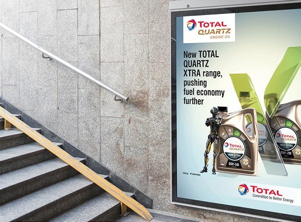 Μυτιληναίος Εκτυπώσεις - Δείγμα Εργασίας - Διαφημιστικό (Αυτοκόλλητο) για TOTAL